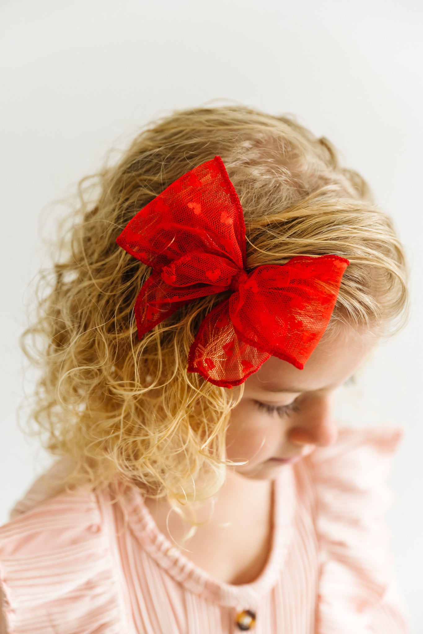 Tulle Hearts-Red