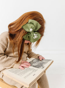 Embroidered Olive