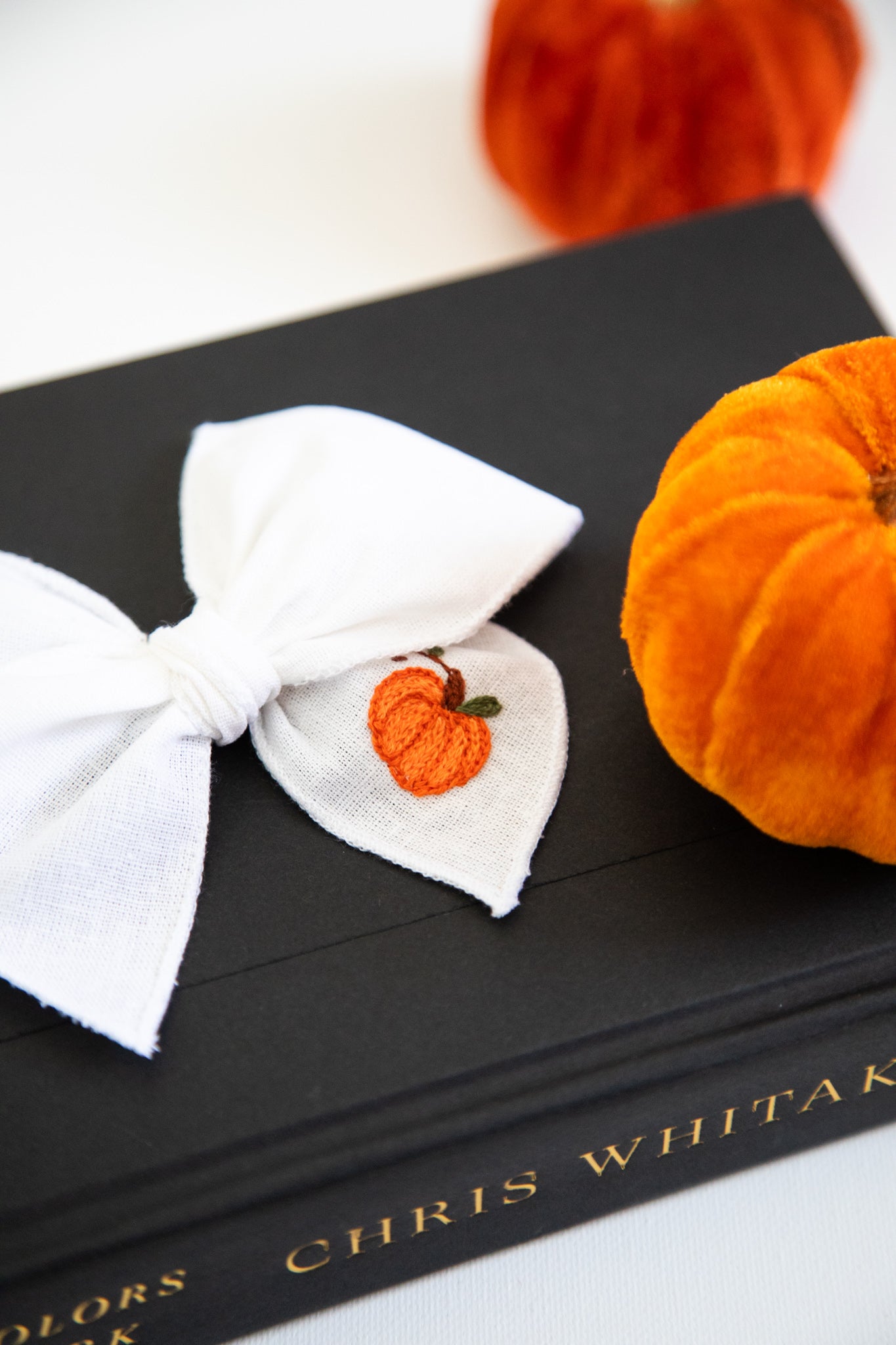 Hand Embroidered Pumpkin