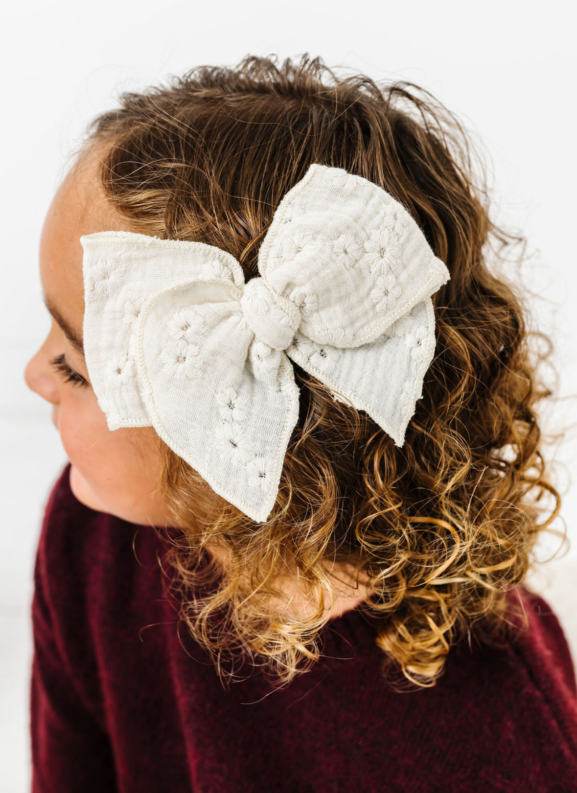 Embroidered Floral-Ivory