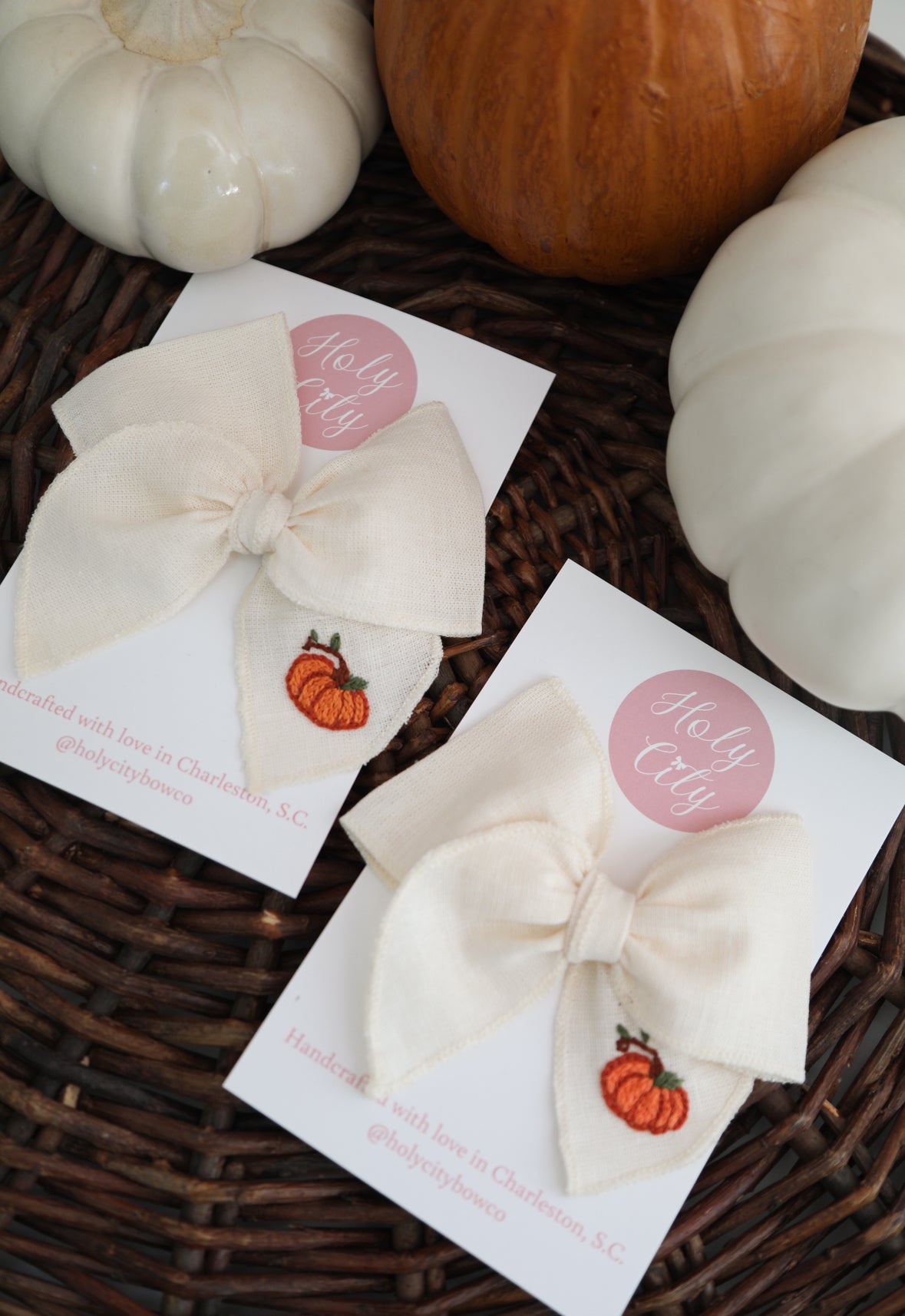 Hand Embroidered Pumpkin
