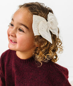 Embroidered Floral-Ivory