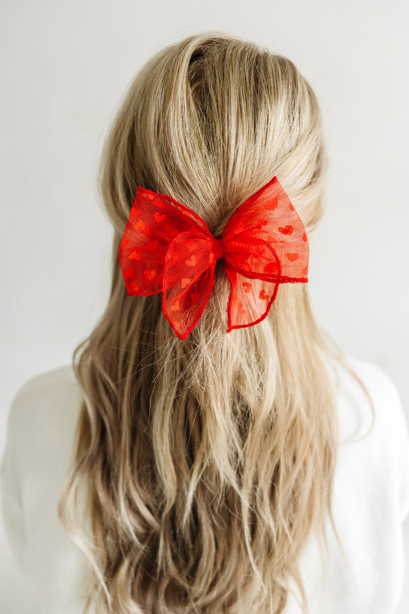 Tulle Hearts-Red